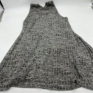 Anthropologie Maeve Large Emerson Swing Dress Gray Sleeveless Trapeze Casual